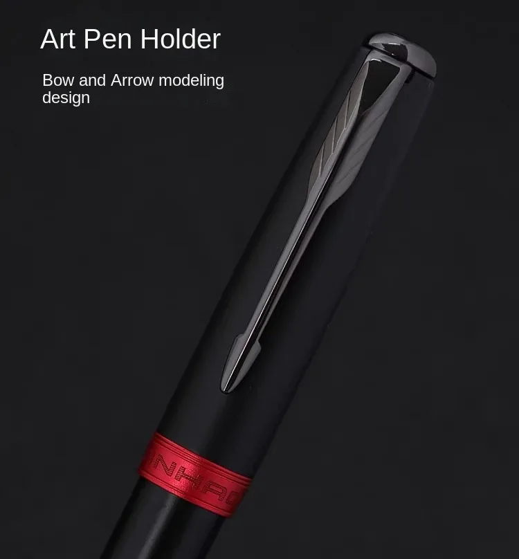 Jinhao 75 Metal Fountain Pen Black/Black Red Luxury Pens 0.5mm Nib Writing Ink Pens Stationery Business Office School Supplies 3