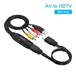 Universal HDMI to AV 3RCA Composite Video Audio Converter Adapter - <=0.5m (Male RCA To HDTV)