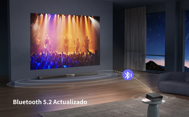 Proiettore WiFi Bluetooth WiMiUS P62 700ANSI 1080P - Autofocus, 4K Supportato, Per Home Cinema - Foto 7