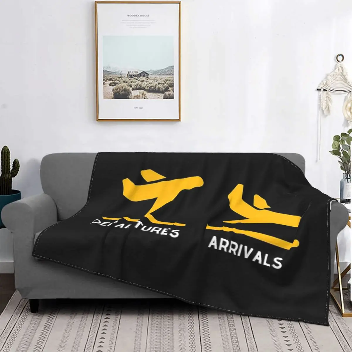 

Airport Aircraft Navigation Site Blanket Fleece Spring Autumn Cute Thin Throw Blankets For Car Plush Thin Quilt