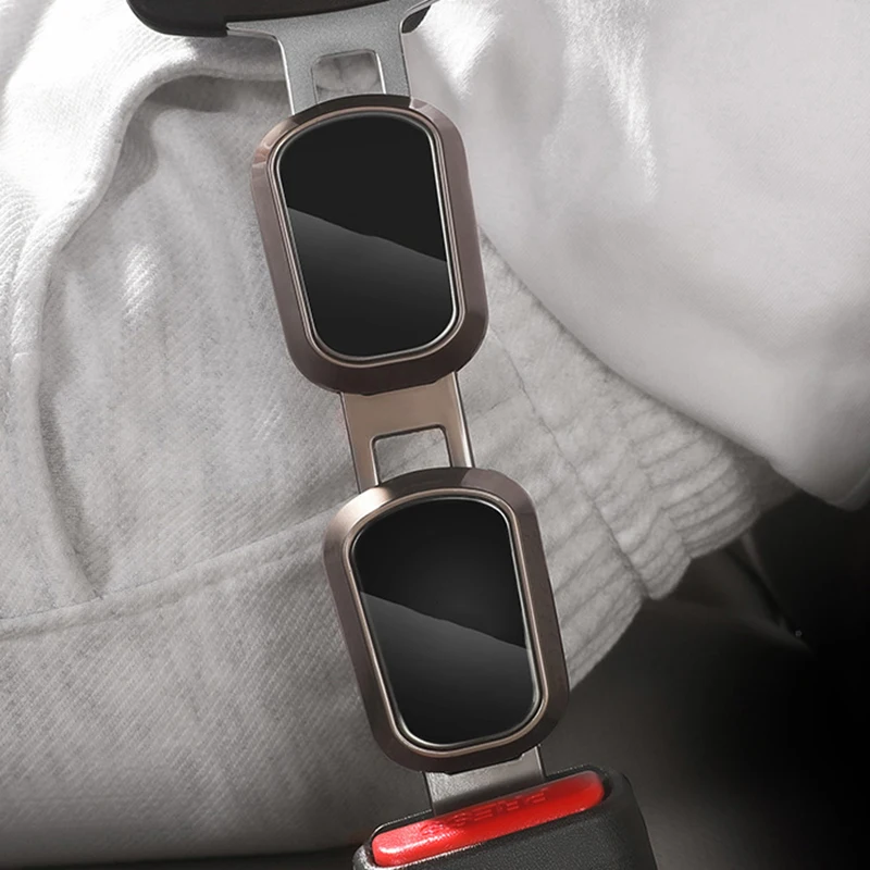 Car Safety Belt Buckle Extension Clip Seat Belt Buckle Metal Socket Plug Extender Tool One Button To Release Insert Socket