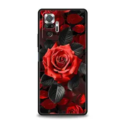 Elegant Red Rose Floral Design Soft Phone Case Cover for Redmi 9A (A7)