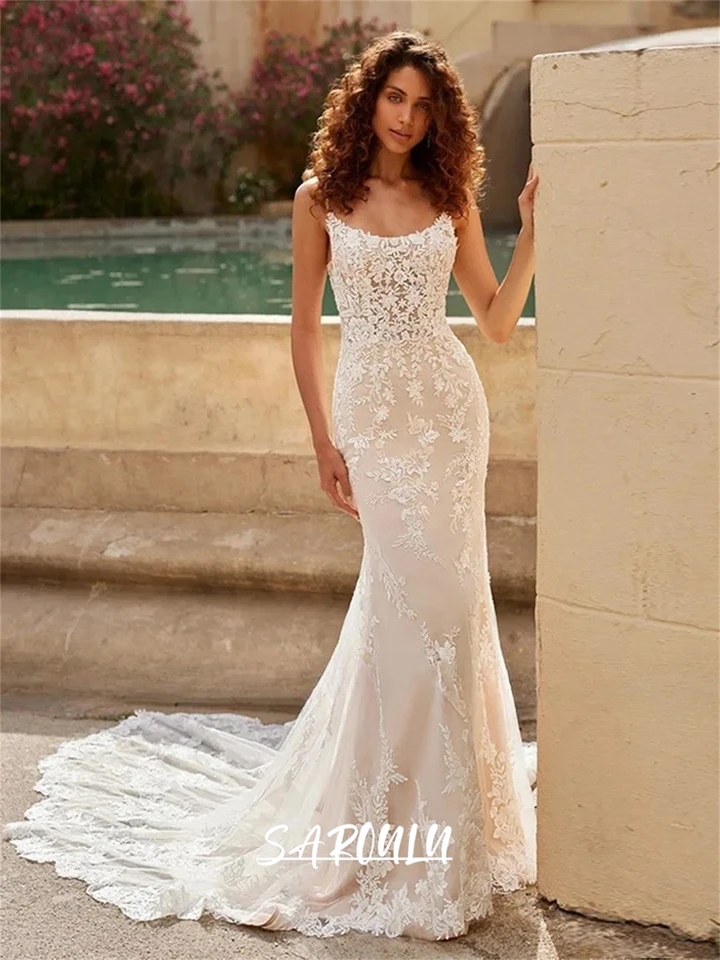 mermaid dress for sale near me Lace Mermaid Gala Dress: scoop neck, open back, sequin bodice Sale