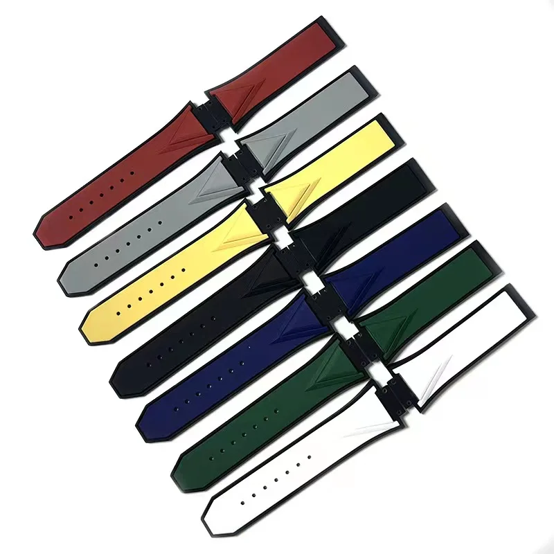 

Suitable for Hublot Big Bang tattoo series without logo 29X17X22 waterproof rubber strap men and women watch accessories