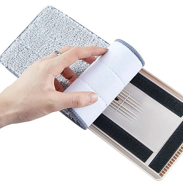 Mop Fejcsere 33X12Cm Újrafelhasználható Lapos Mopszövet Korall Mikroszálas Por Fejtisztító Betét Konyhához, Otthon, Fürdőszoba 행주 - Image 2