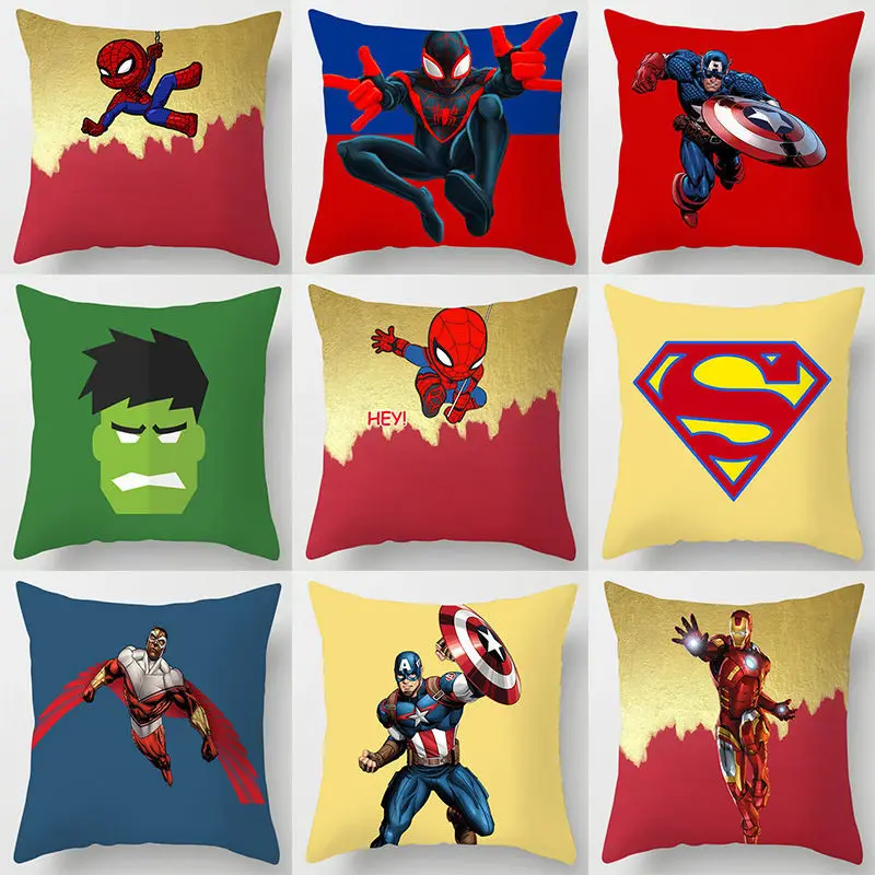 

Disney SuperheroesMarvel MoviesGreen LanternDeadpoolSupermanMan of SteelSpider-ManShort Plush Pillowcushion Cover Cushion Cover