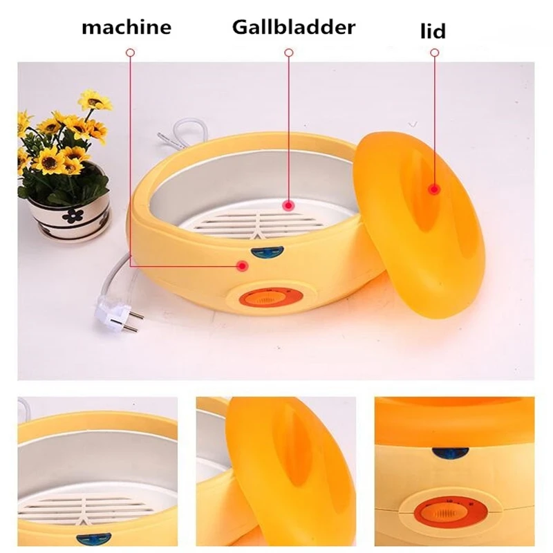 Wax Heater Epilator Hand Paraffin Therapy Bath Wax Heater Pot Warmer Beauty Salon Spa Equipment Keritherapy System Orange