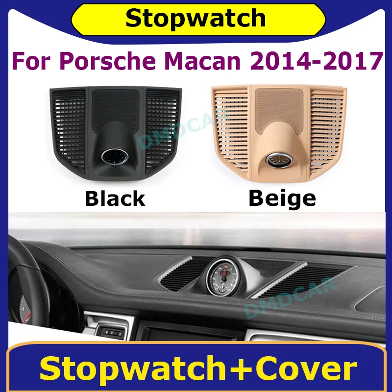 

Car Dashboard Stopwatch Decoration Clock Time Support Sport Chrono for Porsche Macan 2014-2017 Interior Center