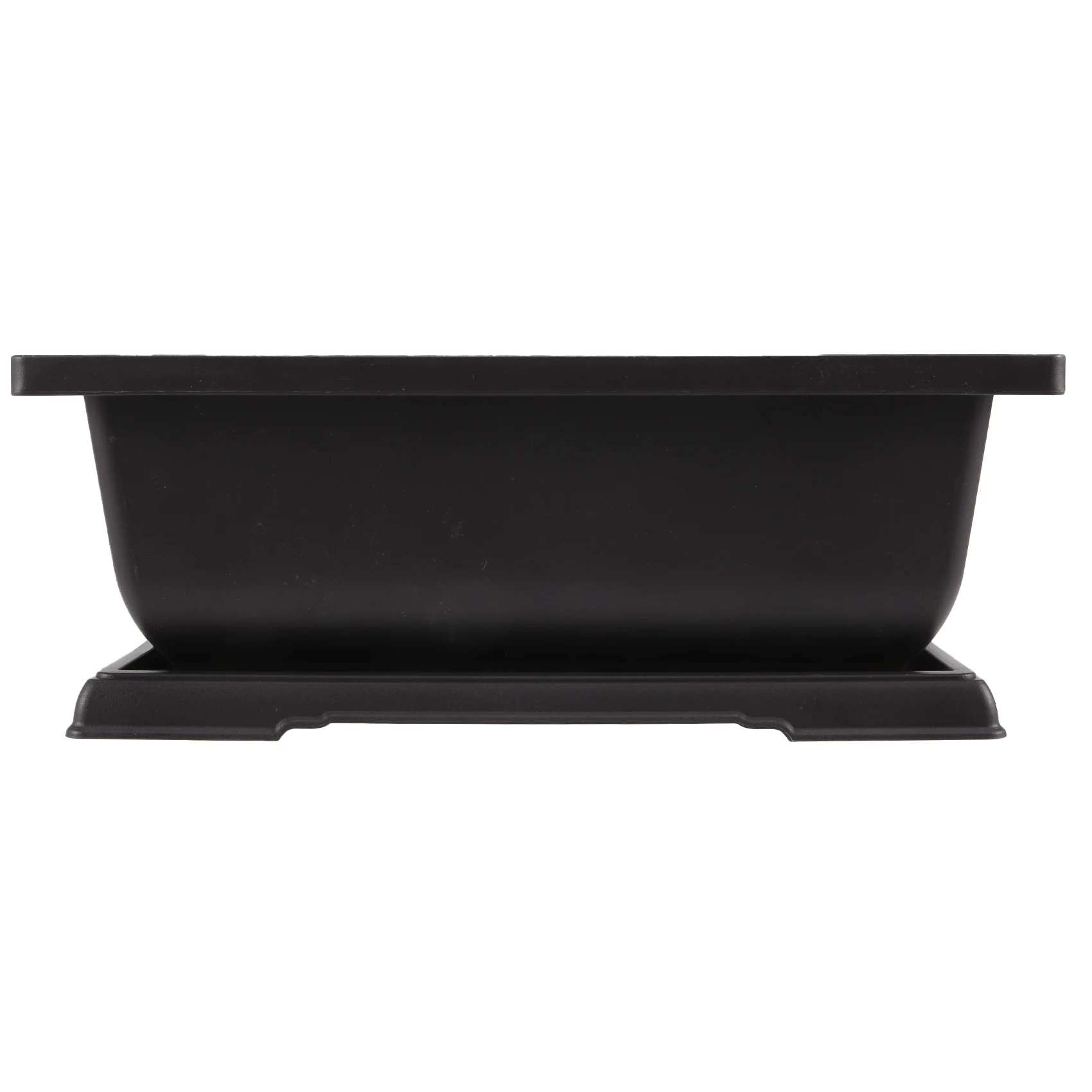Y77A-Large Flower Pot Rectangle Bonsai Nursery Planter Balcony Container 29X21X10.5cm