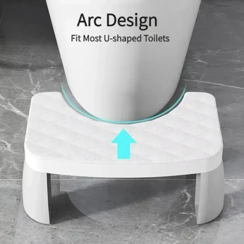 Portable Anti-Slip Toilet Foot Stool Squatty Potty Bathroom Accessory for Adults Children Pregnant Women and Elderly Home Use 3