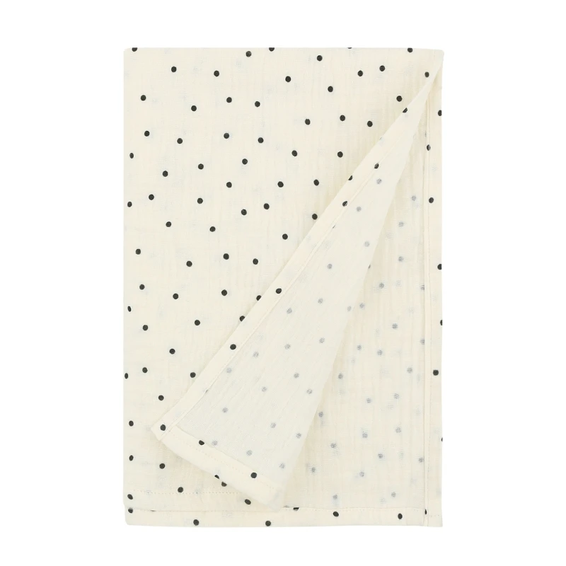 Baby Muslin-Towel Cotton Swaddle Blanket Infant Summer Thin Quilt High Absorbent Bath Towel Air Conditioned Room Blanket 4