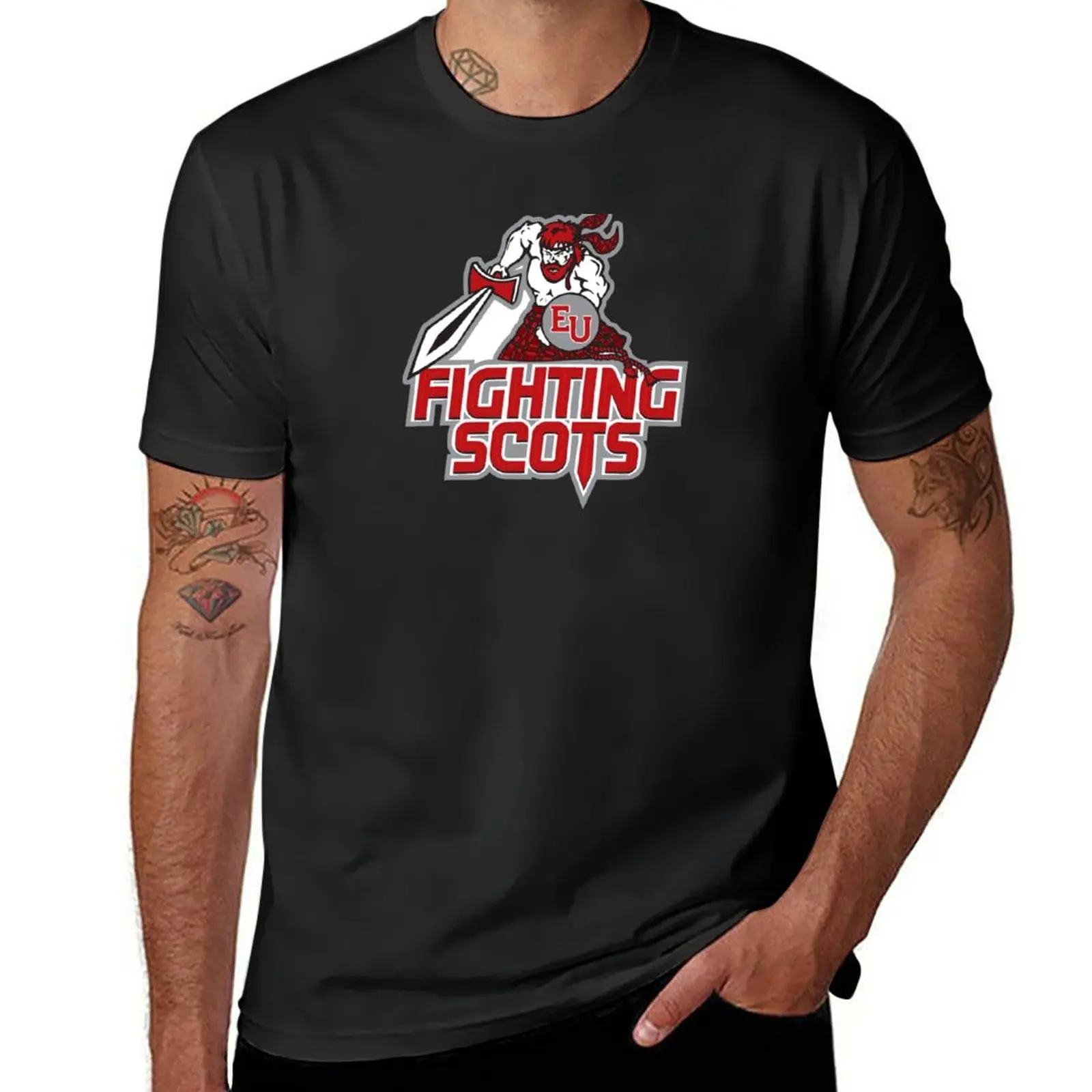 

New new Edinboro-Fighting Scots T-Shirt hippie clothes summer top graphic t shirt plain t-shirt black t shirts for men