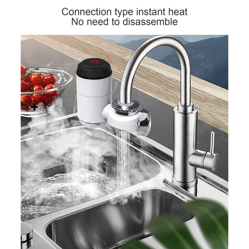 

Kitchen Instant Cold Heating Faucet Heater Tankless Hot Water Sink Tap Heater Dropshipping