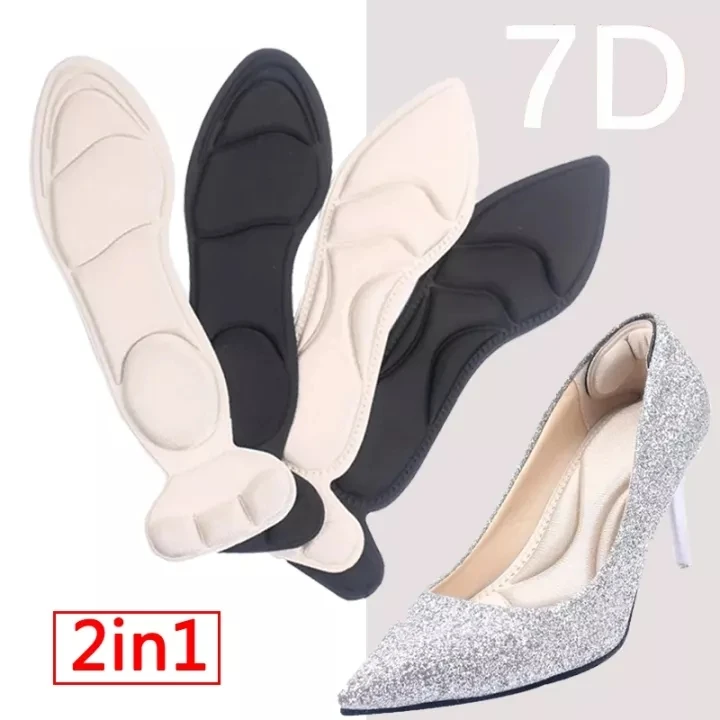 Orthopedic insoles heel insoles shoe inserts memory foam insole pad inserts heel post back breathable anti-slip for women high heel shoe new shoe arch support insoles 2 Pcs