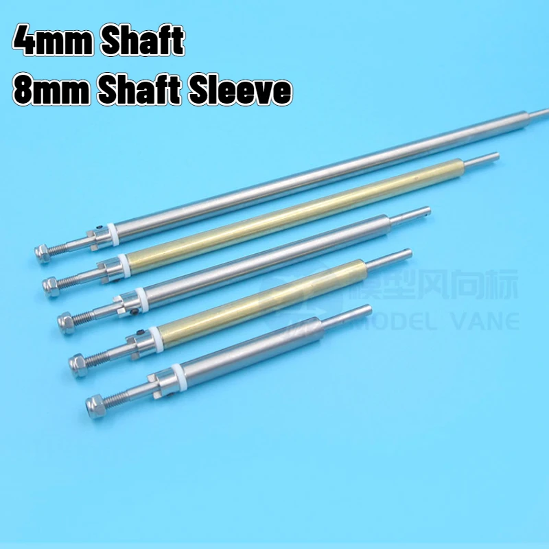 

4mm L10/13/15/20/25/30/35cm RC Boat Shaft Stainless Steel/Brass Drive Shaft+L8mm Shaft Sleeve+Crutch Gasket+Self-locking Nut