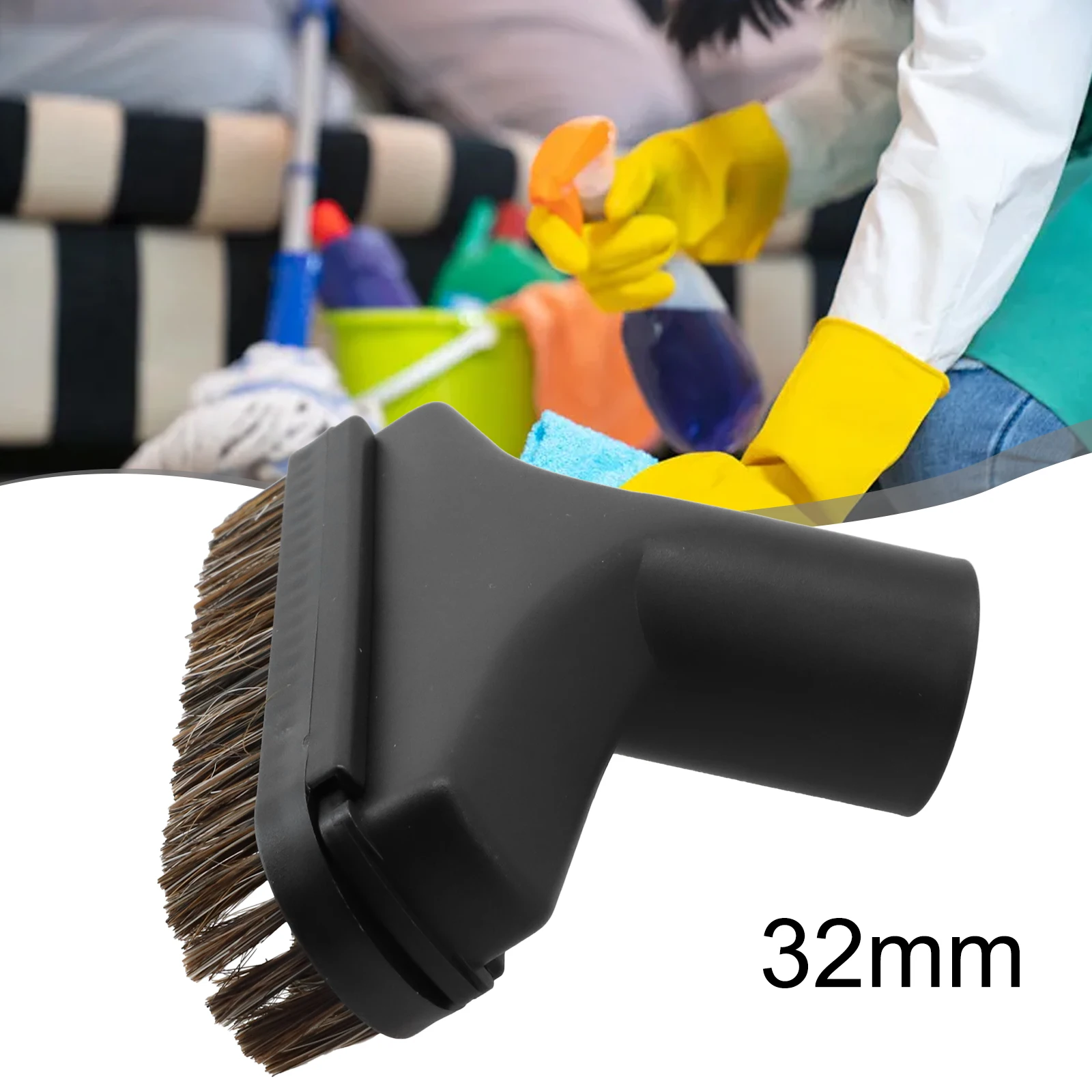 

1Pc Dusting Brush For Internal Diameter Of 32mm Vacuum Cleaner Household Vacuum Cleaner Replace Attachment Home Appliance Spare