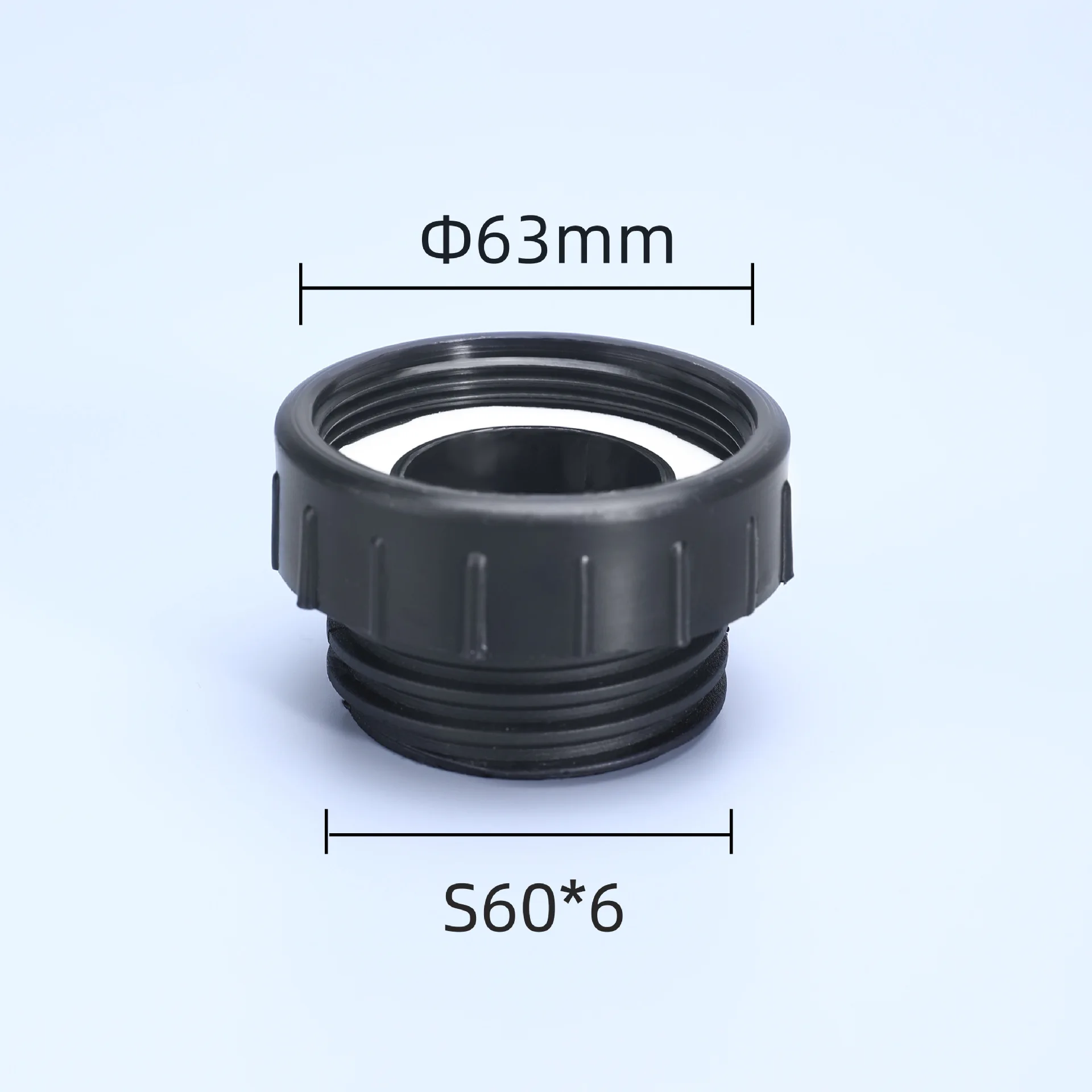 Verdicken Kunststoff ibc Tank Armaturen 63mm feine Zähne auf 60mm grobe Zähne Gewinde für Garten wasser anschluss hohe Qualität