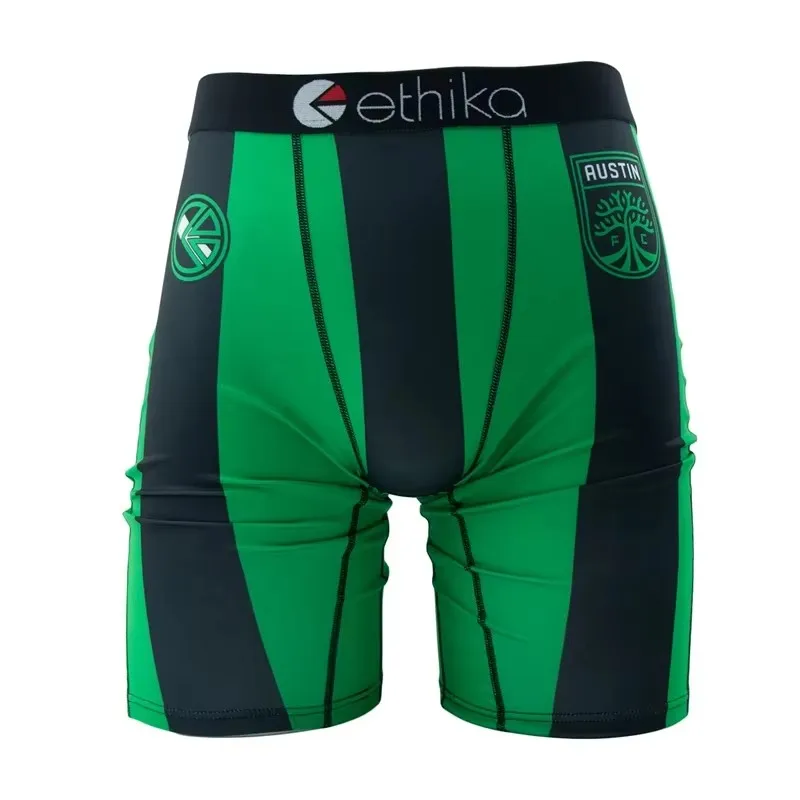 ETHIKA Fashion Sexy Print Men Underwear Boxer Cueca Panties Lingerie Underpants Boxershorts Trunks Men's Boxers Briefs plus size 3