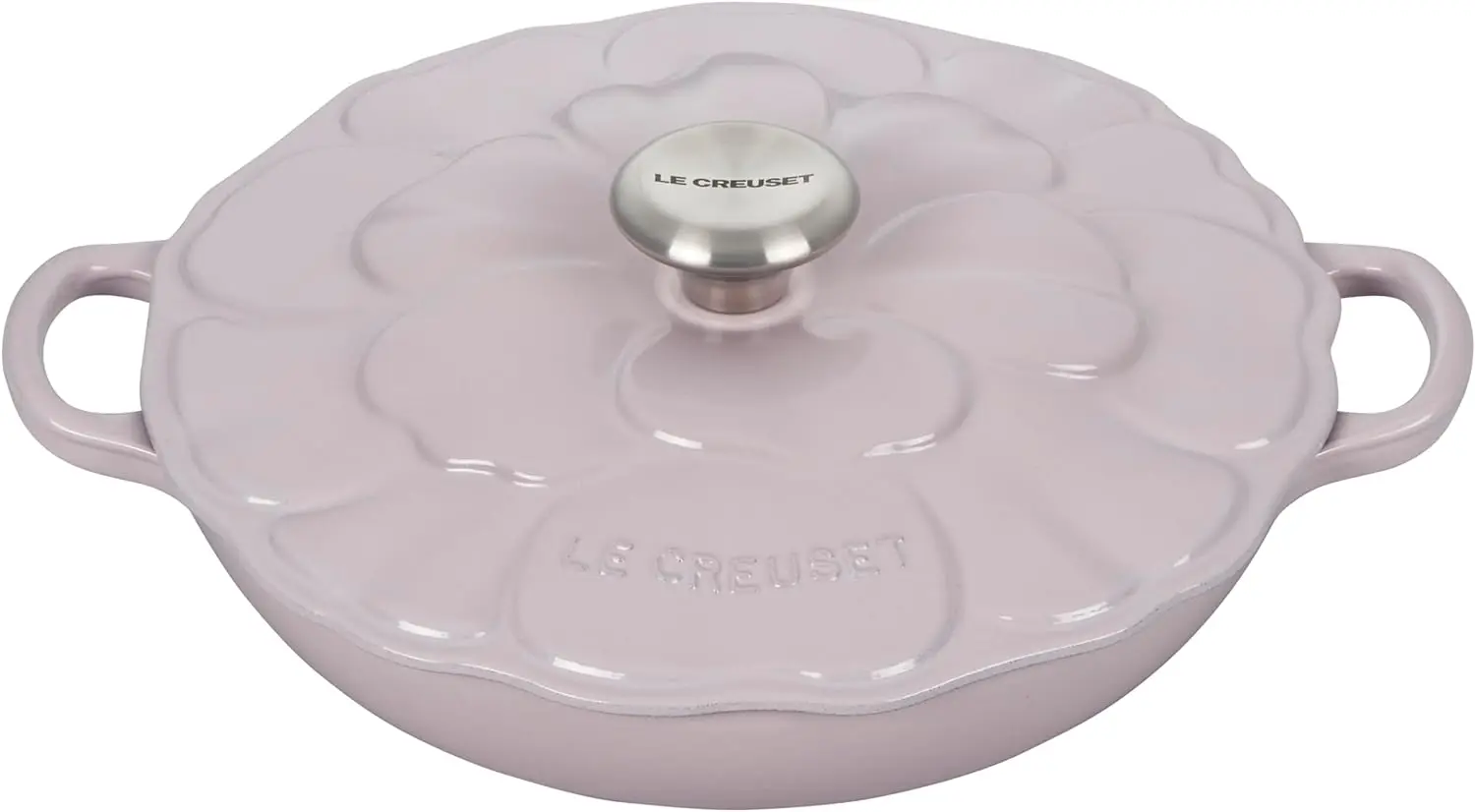 

Le Creuset Signature Enameled Cast Iron Petal Braiser, 2.25qt., Shallot