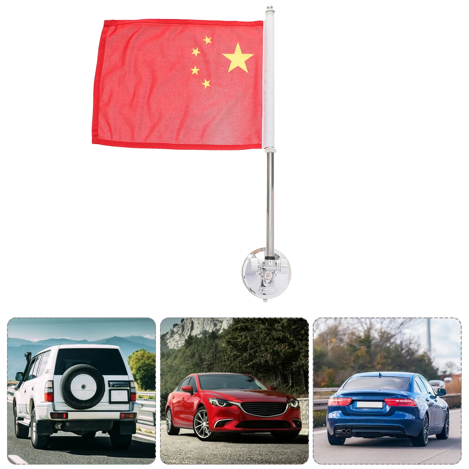 

Practical Sucker Flag Pole Brackets Delicate Suction Flagpole Base Sucker Nail Free Free Advertising Flag Car Parade Flagpole
