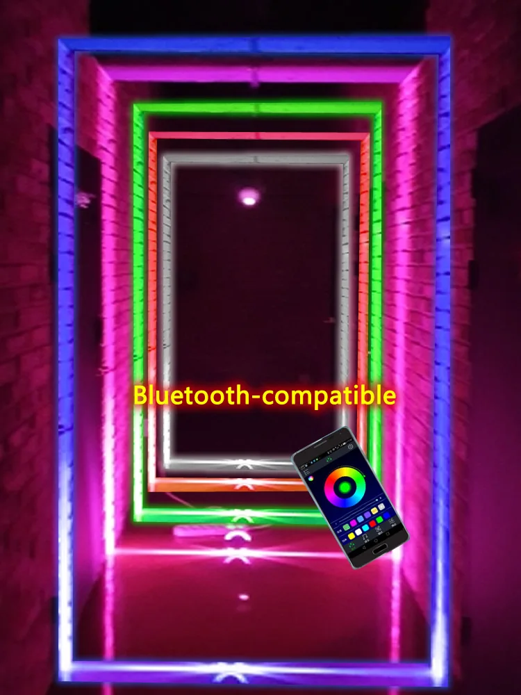 12W LED Wall Light 110V 220V RGB Remote Windows Sill Lamp Home Door Frame Corridor Balcony Garage Hotel Restaurant Lighting IP67