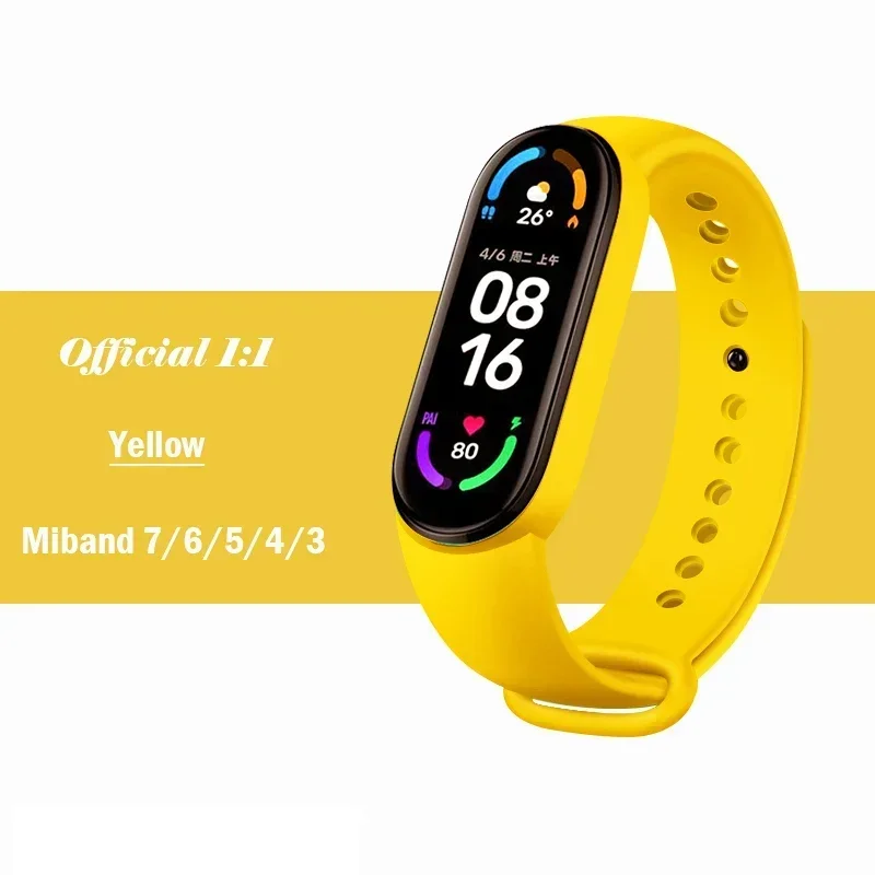 Premium Silicone Sport Strap for Mi Band Bracelet Watch