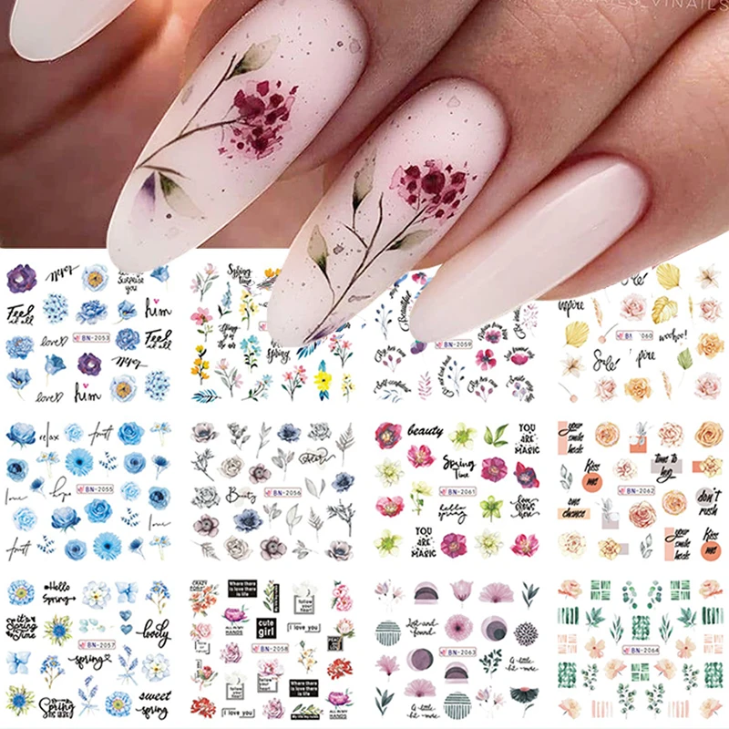 Diamond Nail Art Nail Water Decals Transfers Wraps