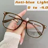 Ladies Blue Light Blocking Myopia Glasses New Trend Oversized Women Eyeglasses Unisex Square Frame Large Near Sight Eyewear 1