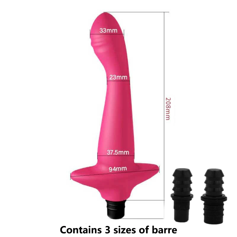 1 Pc G-spot Silicone Fascia Gun Massage Head With 3 Sizes Of Connectors 12-13mm/15-16mm/18-19mm Fascia Gun Massage dildo sex toys fascia gun massage head