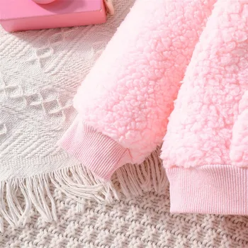 Newborn Baby Girls Clothes Sets New Winter Warm Fleece Suit Sweatshirts Pullovers+Pants 2Piece Outfits Costume Infant Clothing 6