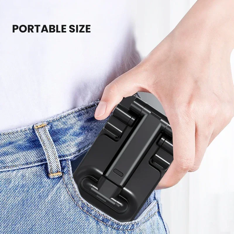 Desktop Phone Holder Stand Mobile Phone Support Adjustable Angle Height Cell Phone Stand Universal for All Smart Phones - 4