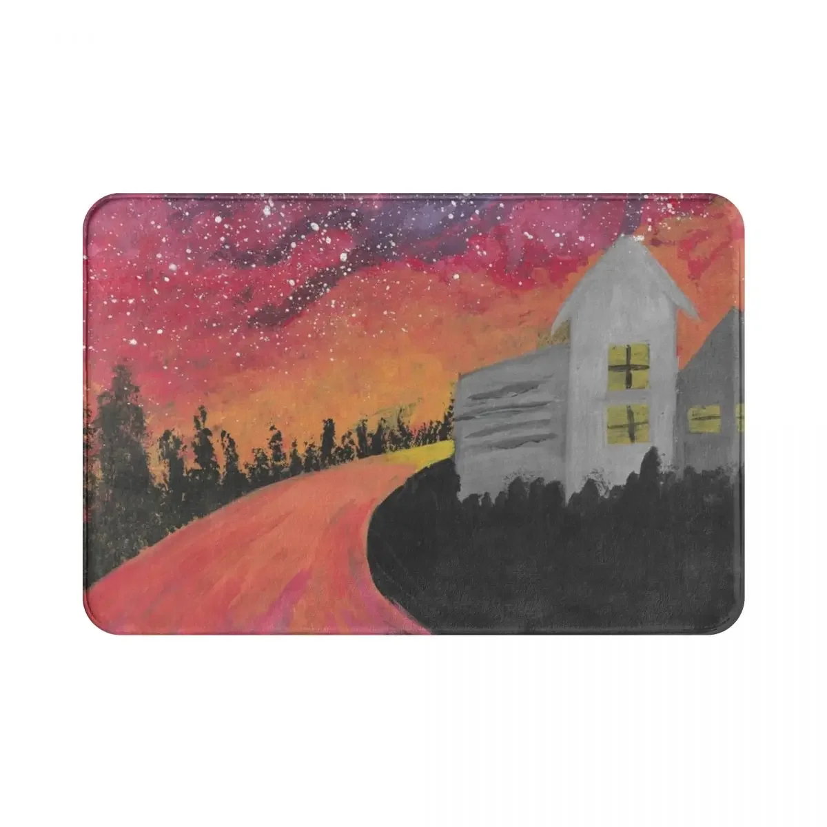 

Sky With Stars Polyester Doormat Rug carpet Mat Footpad Anti-slip Water oil proof Corridor Kitchen Bedroom balcony toilet
