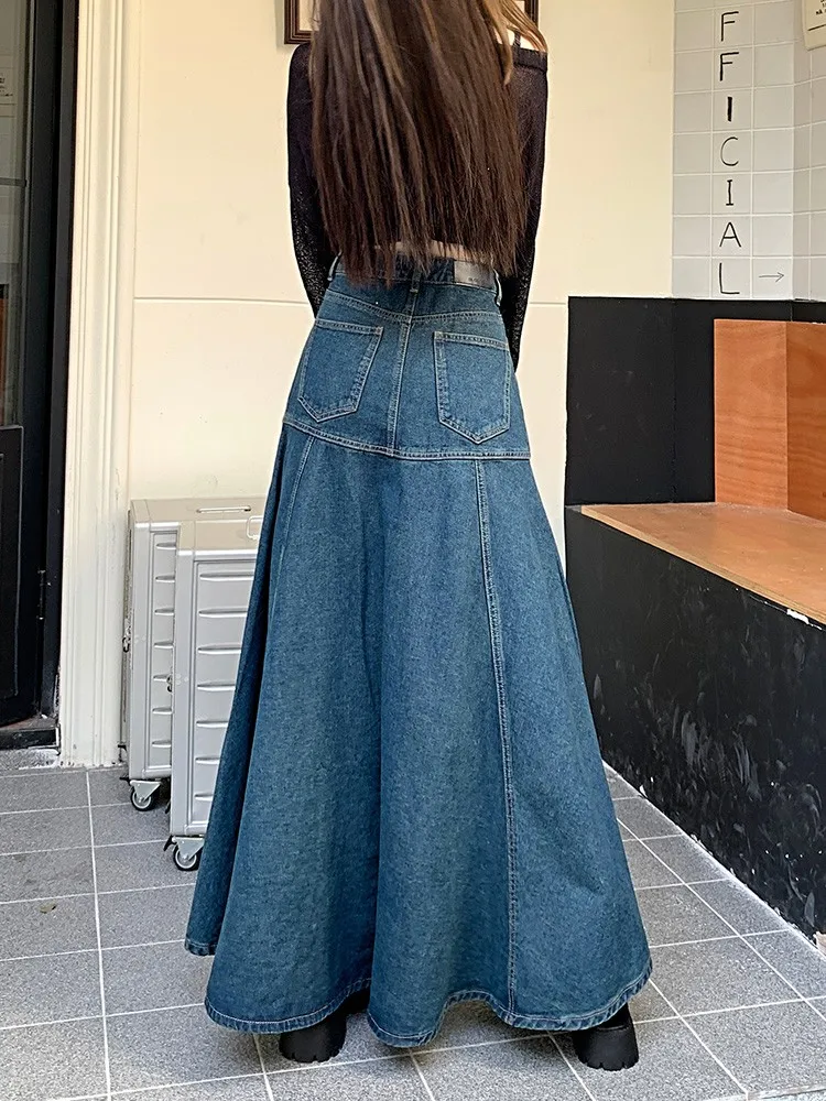 Aliexpress Blue Denim Skirt 5xl Aliexpress High Waisted Denim