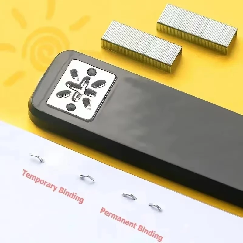360도 회전 스테이플러 20페이지 제본 가능 스테이플 24/6 24/8 다중 위치 책 제본 도구