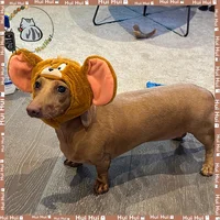 Pet Plush Headgear Cute Cat Cartoon Cosplay Hat Funny Headdress Costume 1
