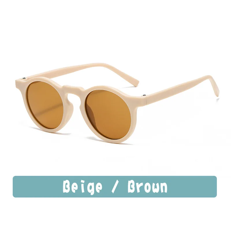 New Fashion Children Glasses Vintage Round Outdoor Sun Protection Baby Girls Acrylic UV400 Sunglasses Kids Eyeglasses_voghion.com