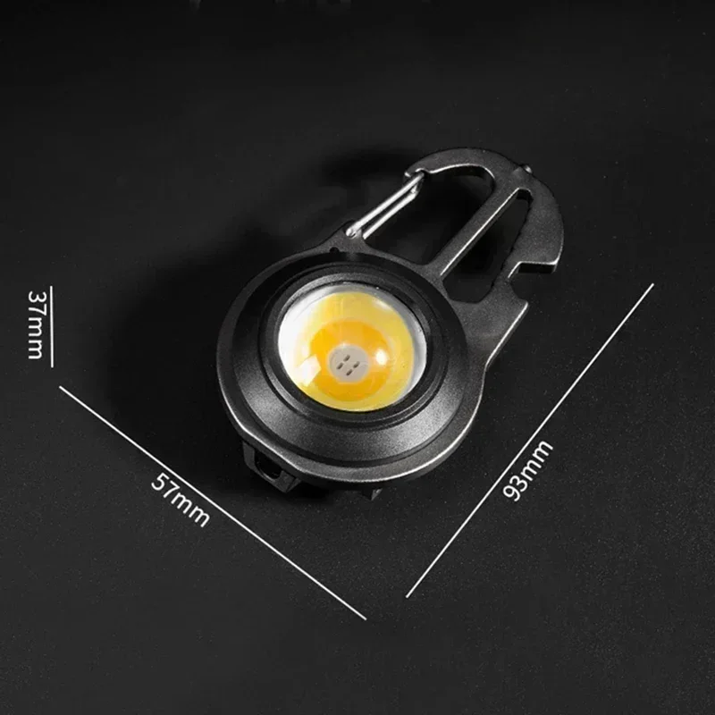 XIWANGFIRE BL-W861 COB LED Flashlight Keychain USB Rechargeable Portable Work Light Outdoor Camping Torch with Strong Magnet