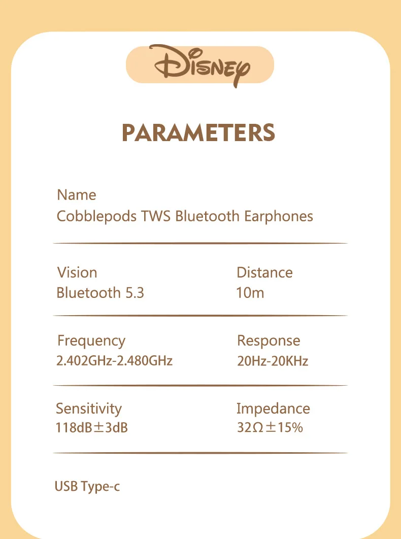 New Disney bluetooth truly wireless earphones