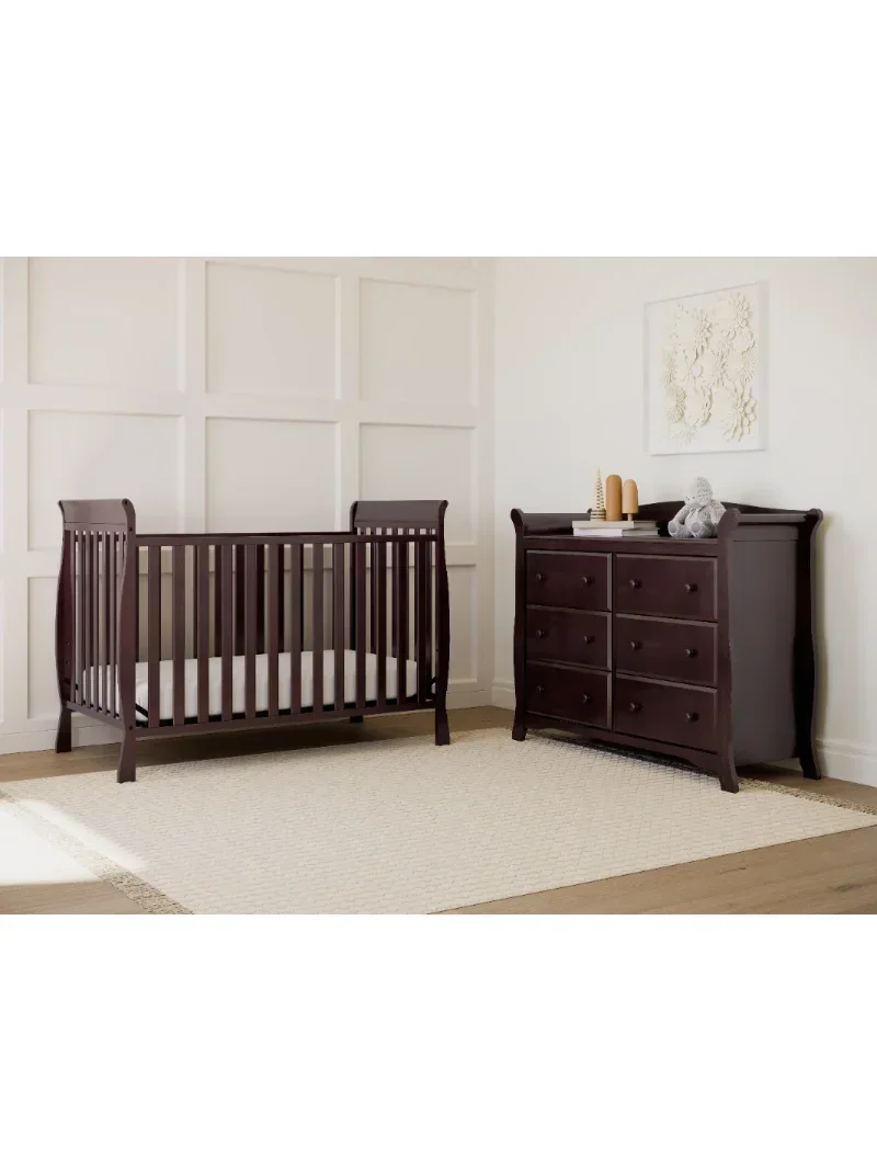 Storkcraft Maxwell 3-in-1 Convertible Baby Crib, Espresso 2