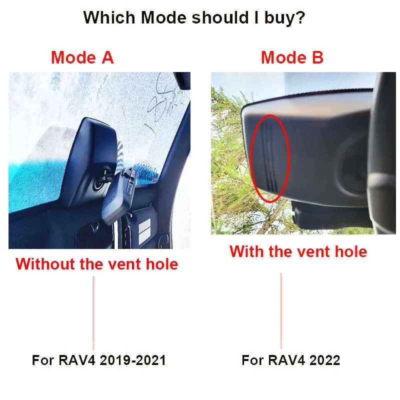 도요타 RAV4 XA40 XA50 2019 2020 2021 2022 4K 플러그 앤 플레이 자동차 DVR, GPS 트랙 및 앱 제어, 4K 듀얼 렌즈 카메라