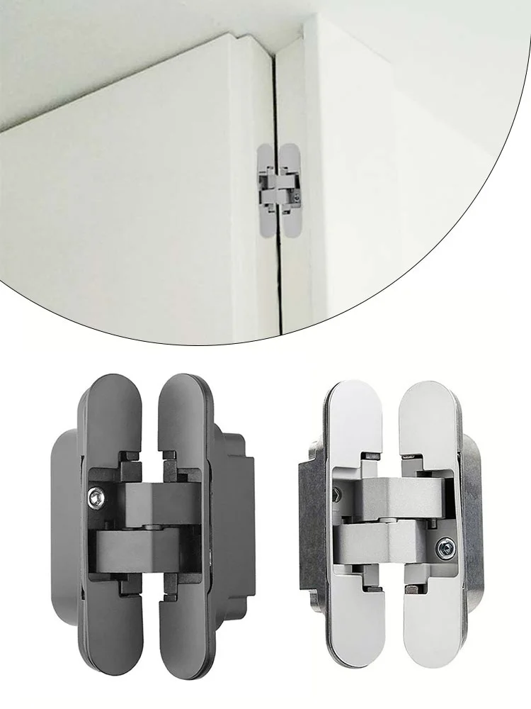 

1 шт. 3D 110*25 мм, сплав/304, нержавеющая сталь, шарнир, невидимые принадлежности для мебели, магнитные дверные петли, дверные петли