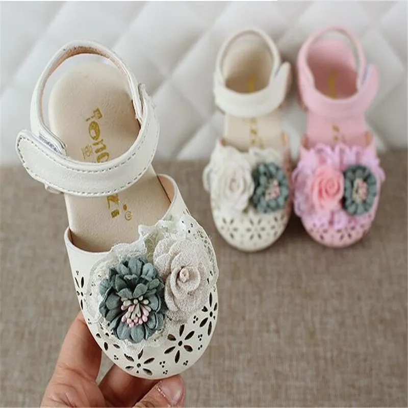 Floral Summer PU Leather Children Sandals Toddler Girls Orthopedic Shoes Super Quality Kids Summer Shoes Fashion Soft Flowers