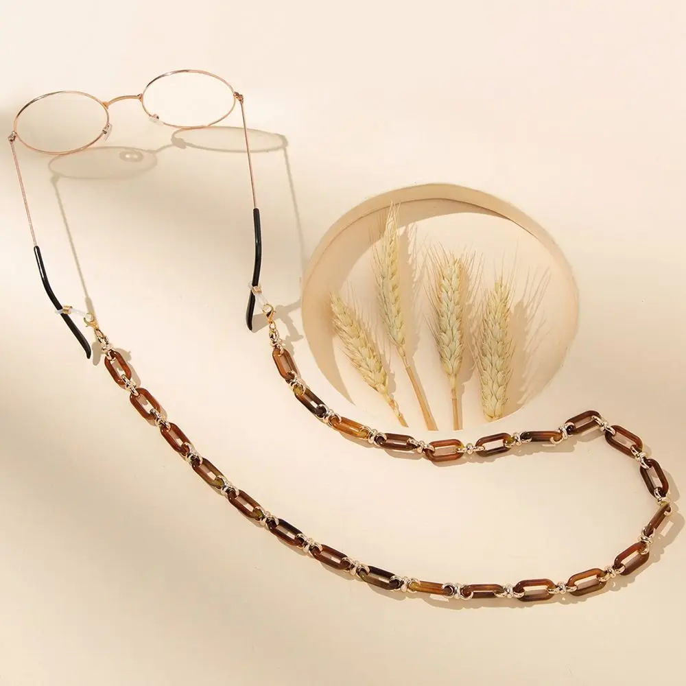 Candy Color Acrylic Glasses Chain Multicolor Sunglasses Lanyard Necklace Women Reading Glasses Hanging Neck Strap Rope images - 6