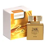 24K Pure Gold Perfume For Women, Sweet Perfumes Long Lasting Fragrance Eau De Parfum Fruity Orange Flower Eau De Parfum