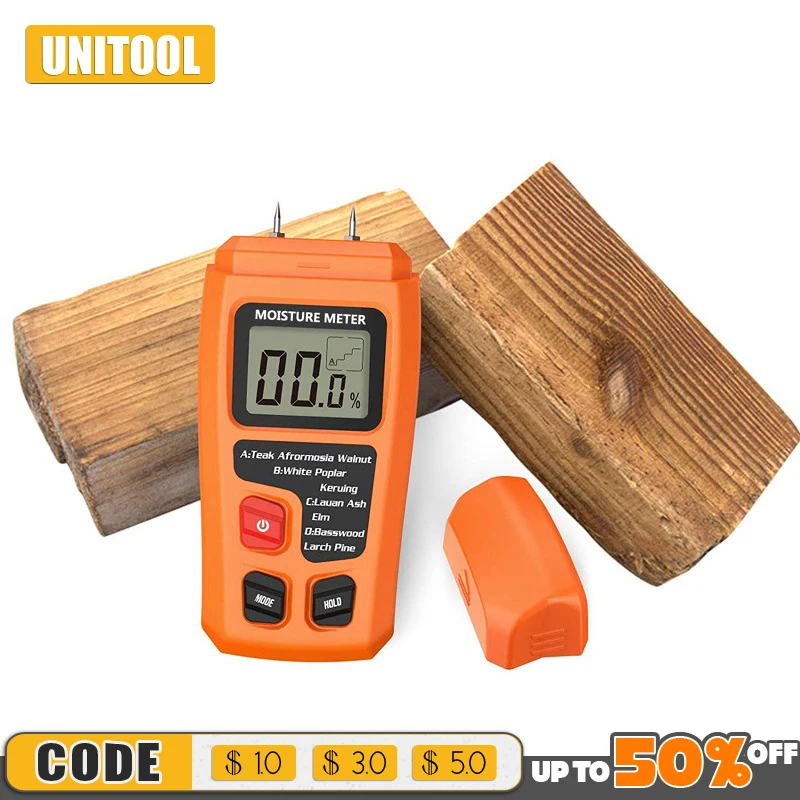 

Wood Moisture Content Tester Wall Hygrometer Household Wooden Floor Moisture Apparatus Precise Digital Measuring Instrument