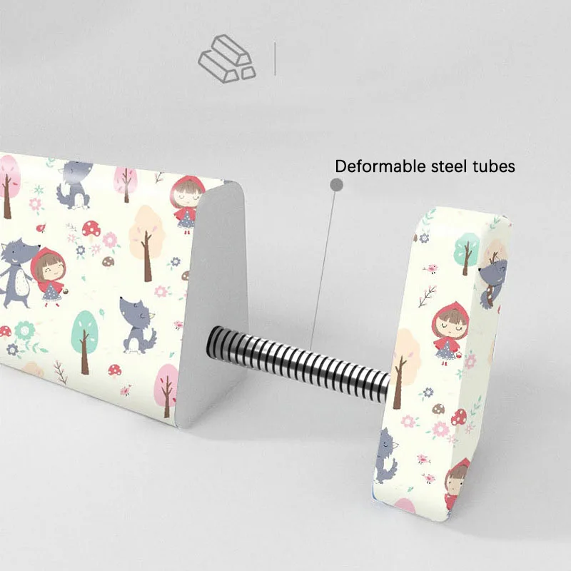 150cm Universal Baby Bed Frame Guardrails Barrier Deformable Steel Tube Bed Safety for Kids Fence Baby Protect Rail 59inch