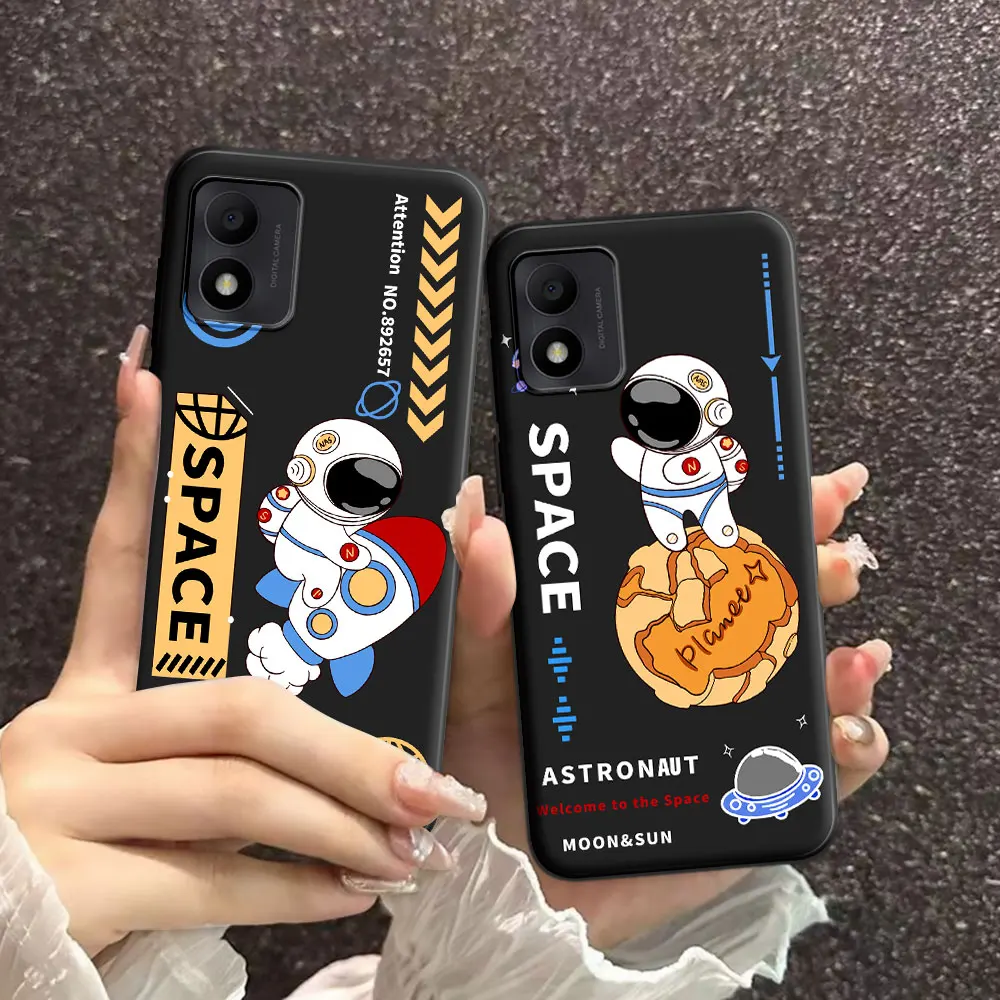 Per Alcatel 1B 2022 Custodia Cartoon Soft Silicone Tpu Astronaut Pattern Custodia Per Telefono Per Alcatel 1B 1 B 2022 Fashion Back Cover Shell