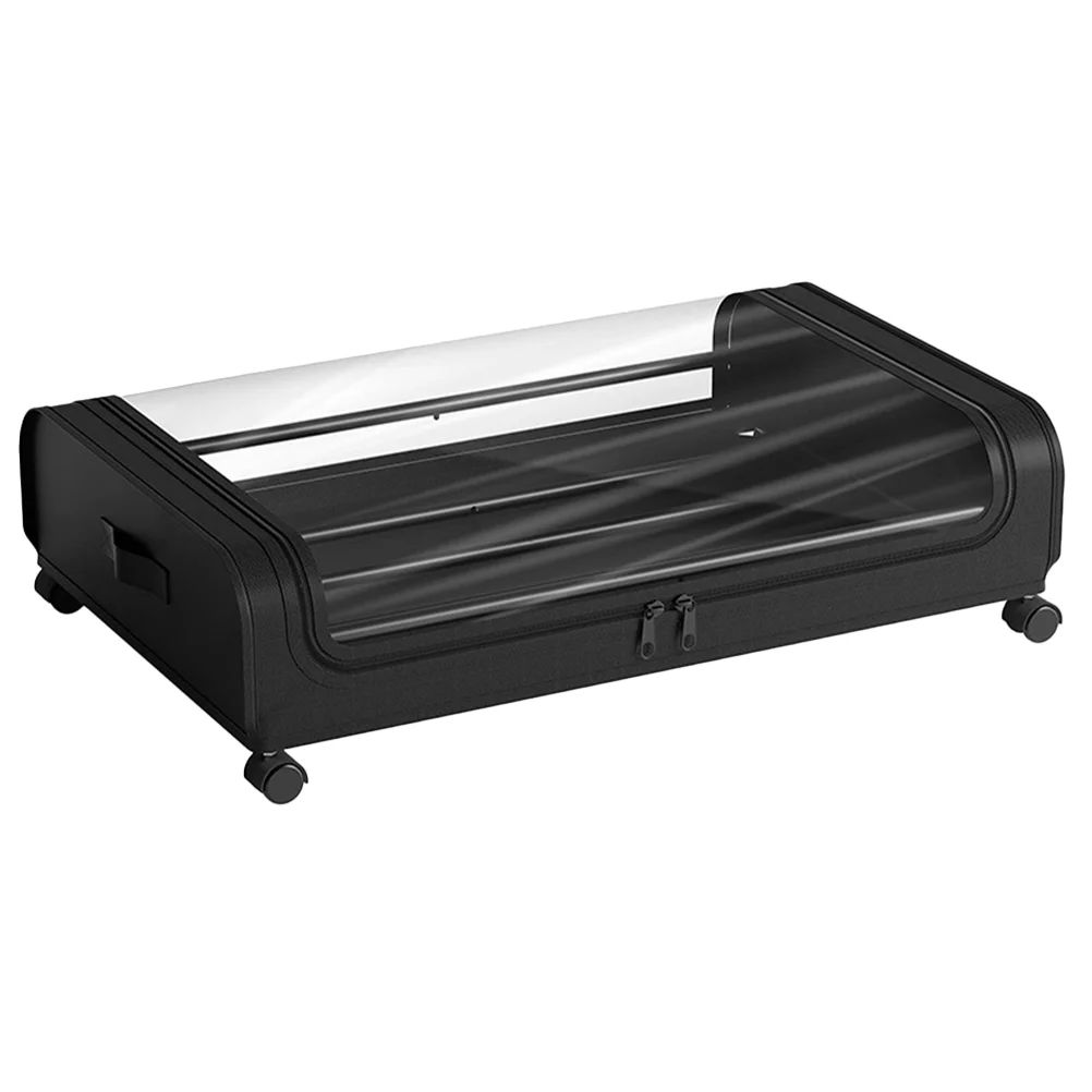 

Storage Case Shoes Holder Bed Organizer Clothes Scroll Wheel Under Containers Pvc Space Saving