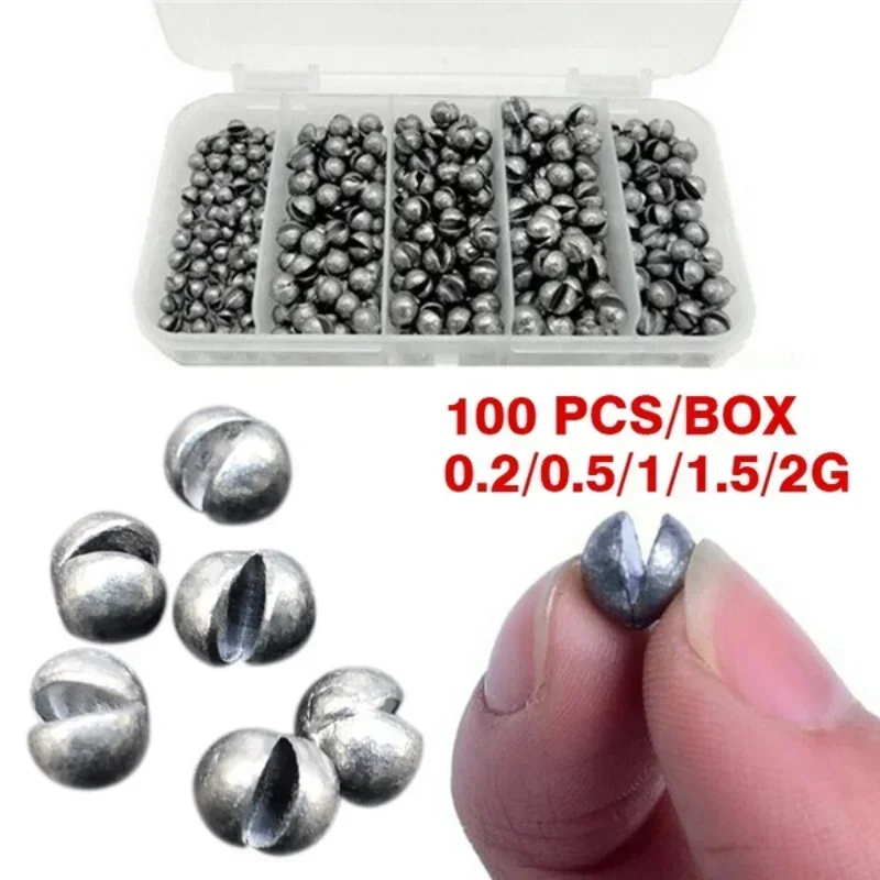 Delysia King  100 pcs/box Bite lead Fishing gear accessories