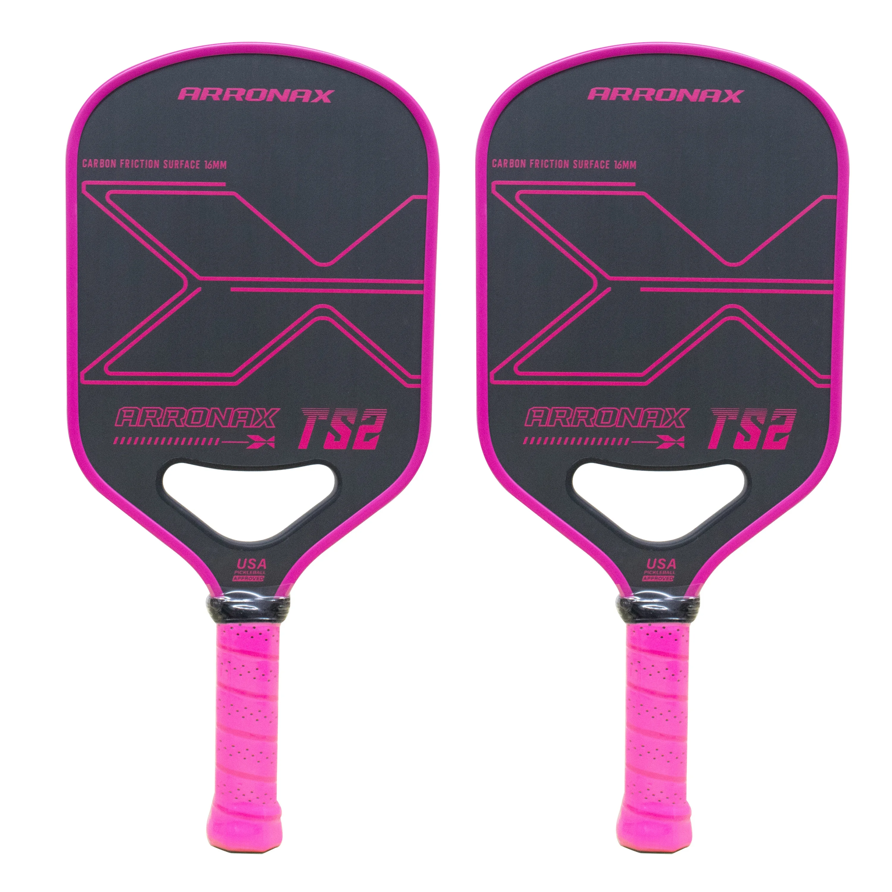 

16mm Thermoformed Carbon Fiber Pickleball Paddle Grip 4.9 inch Men Women Professional Pickle Ball Racket Sets Cover